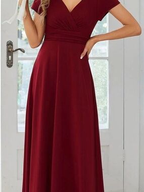 Ever Pretty Simple Pleated Empire Waist A Line Dress